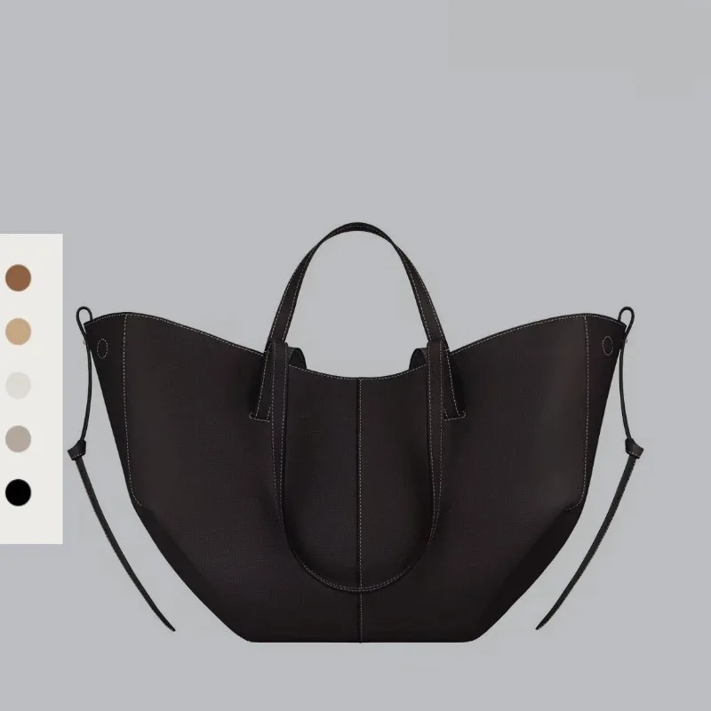 حقيبة يد جلدية أنيقة على الطراز الفرنسي على شكل جناح، حقيبة يد ذات سعة كبيرة/حقيبة يد ماركة متخصصة، هدية مثالية