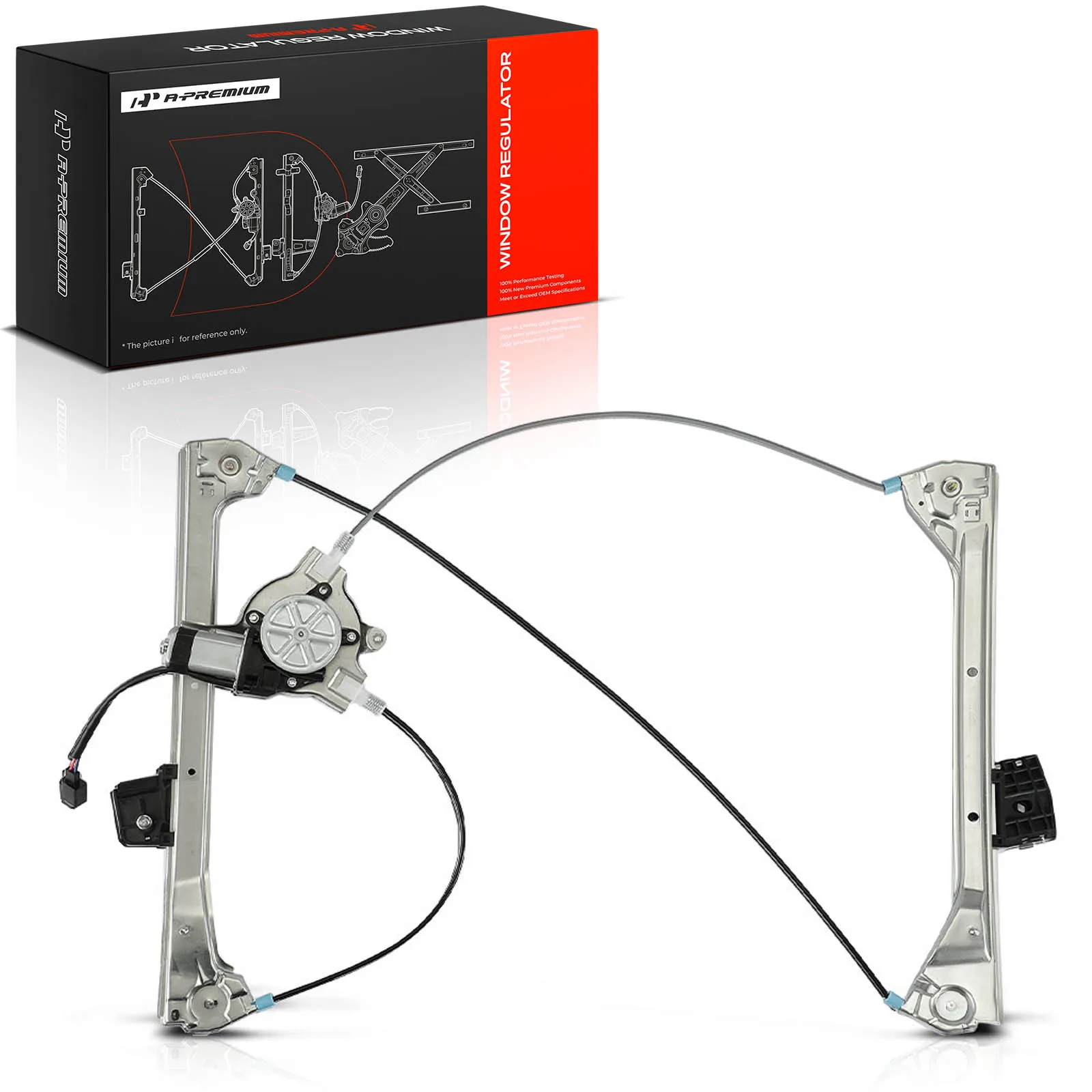 A-Premium Front Passenger Side Power Window Regulator with motor for BMW M3 325Ci 330Ci 2001-2006 323Ci 328Ci 2000