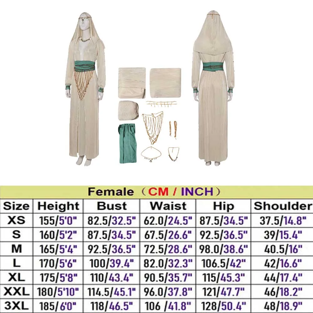 Female Nadinia Cosplay Dress Belt Adult Women Outfits Game Dogma Fantasy Costume Robe Halloween Carnival Party Suit