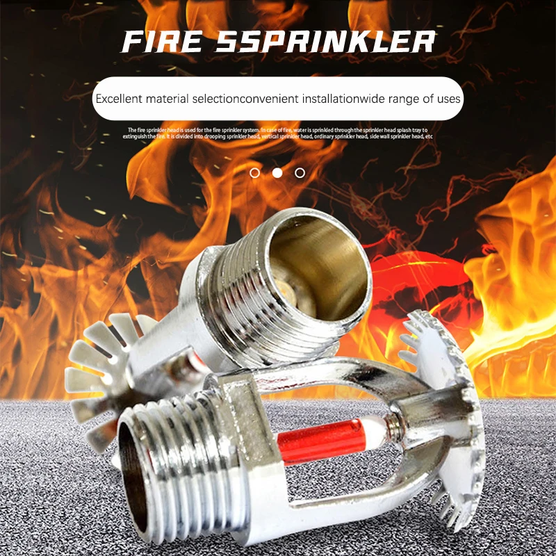 1Pc 68 Graden Hangend Voor Brandblussysteem Bescherming Sprinklerkop Hangende Sprinklers Kant Verborgen Sprinkler