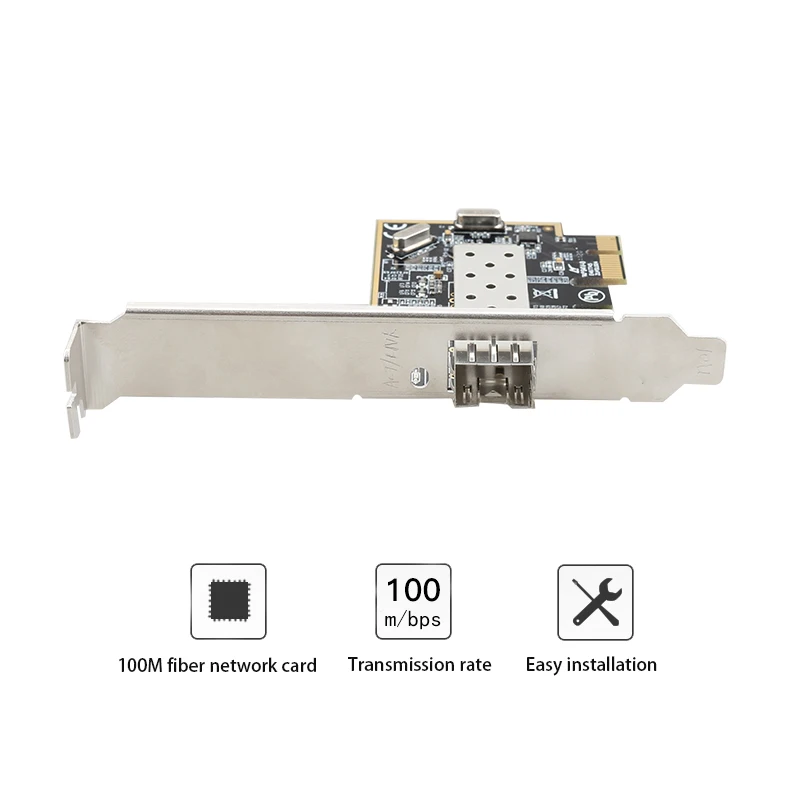PCIE Card fiber port 10/100mbps Game PCIE Network Card Adapter Fiber lan Card gaming adaptive Fiber port pci express Converter