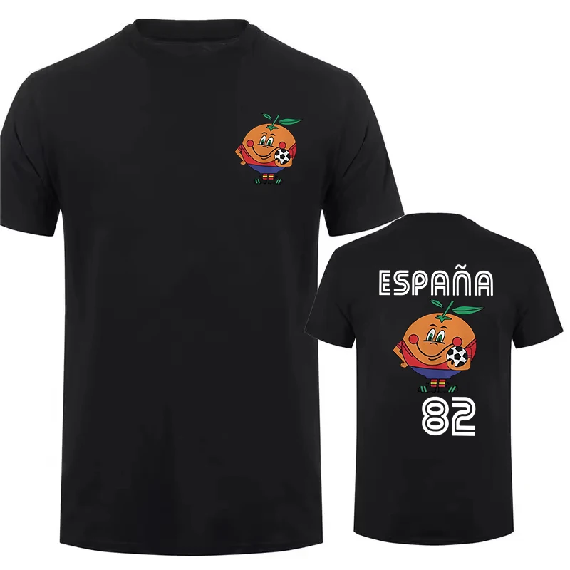 Naranjito T Shirt Men's Women's T-Shirt Crewneck Espana 82 Spain Mascot 1982 Soccer Football Tee Shirt Short Sleeve Casual Tops image 2