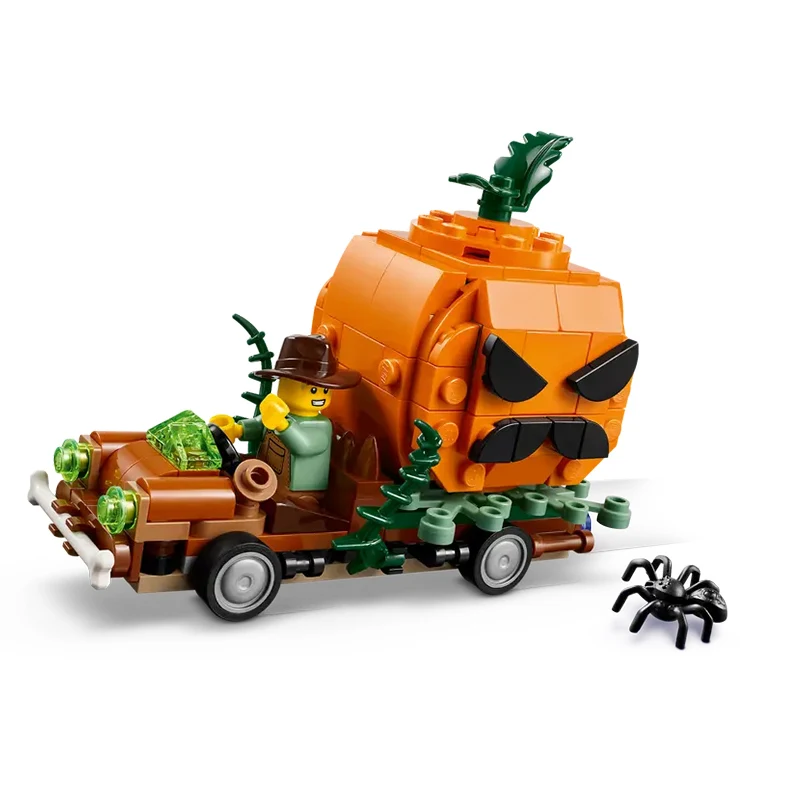 

Building block splicing model city Halloween pumpkin haunted house building block toys children's home decoration gifts