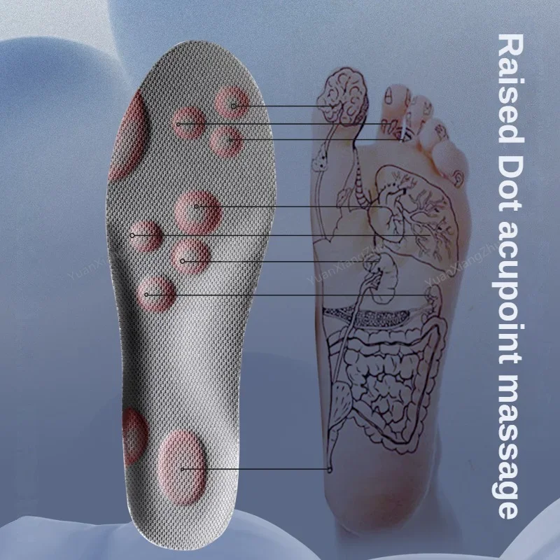 Popcorn Cloud 4D Insoles Plantar Fasciitis Relief Insole Arch Support Orthopedic Inserts Shock Absorption Winter Warm Pads