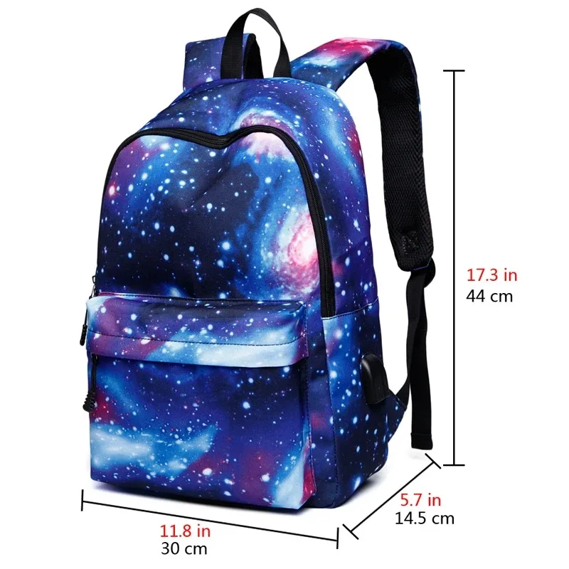 Women School Backpacks USB Charging Canvas Backpack School Bags for Teenagers Boy Girls Large Capacity Travel Backpack Men Bags