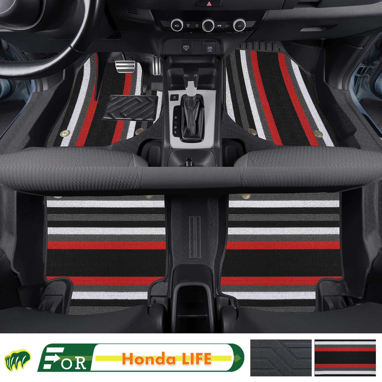 Left-hand Drive Car Floor Mat For Honda LIFE 2021-2024 Full Surround Foot Mat Automotive Floor Mat Interior Floor Liner