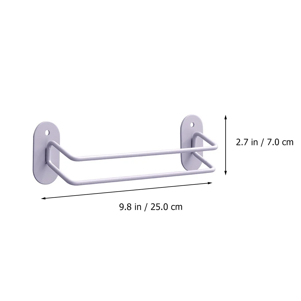 

1Pcs Wall Shoe Rack Double Bar Metal Towel Holder No Punching Installation Hanging Organizer for Bathroom Entrance