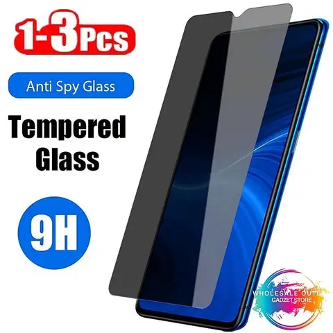 1-3Pcs Privacy Tempered Glass Screen Protector for Vivo Y91 Y93 Y95 X23 Y91i Y91D U1 Y91C V11 Pro Y93 Lite Y91 MT6762 Anti-Spy