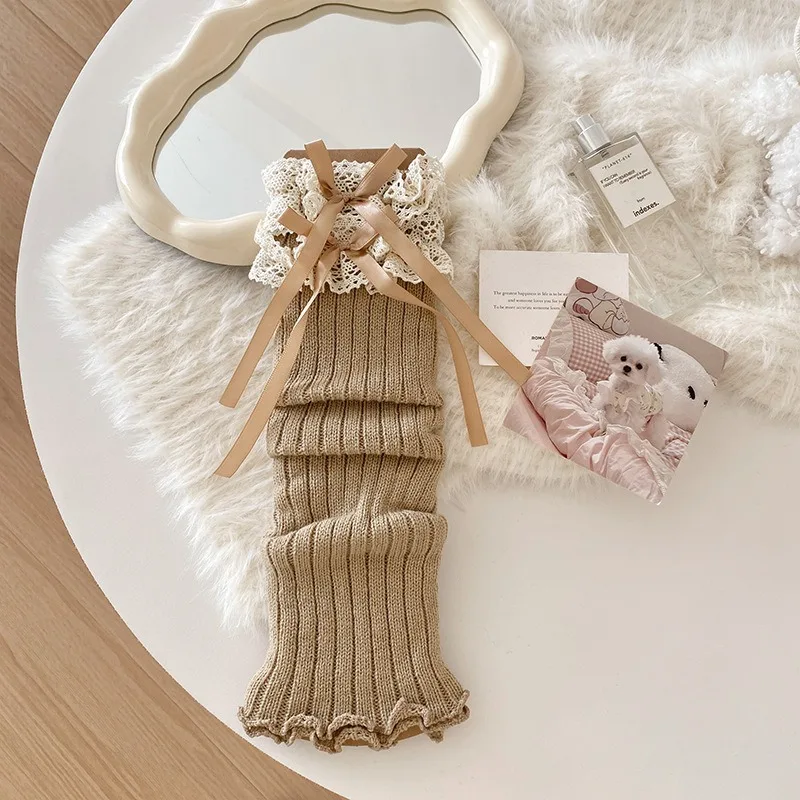 Lolita Gaiter Sweet Lolita Leg Warmers Boot Socks Thermal Stretch Knitted Warmers For Winter Home Leisure Fashion Accessory