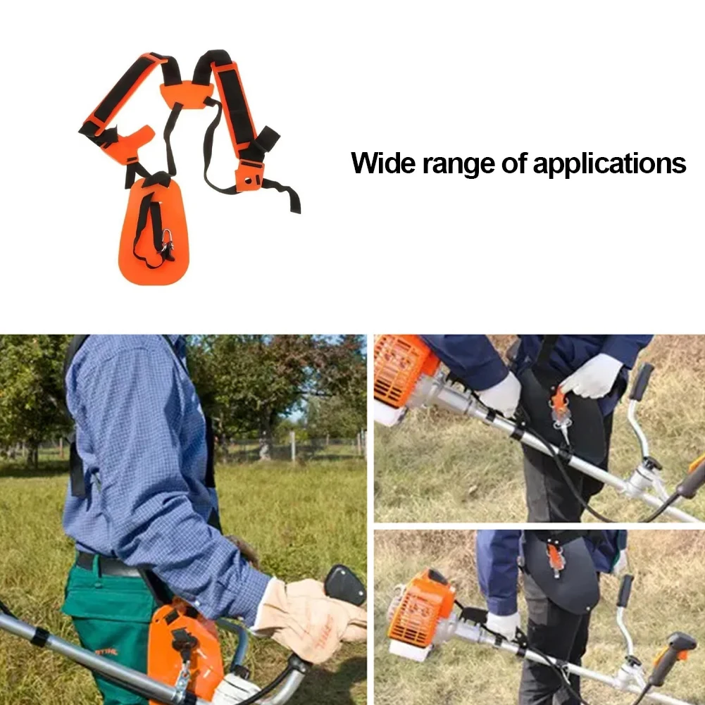 Padded Belt Double Shoulder Strap Comfortable Trimmer Shoulder Strap Labor Saving Increase Safety for Brush Cutter Trimmer