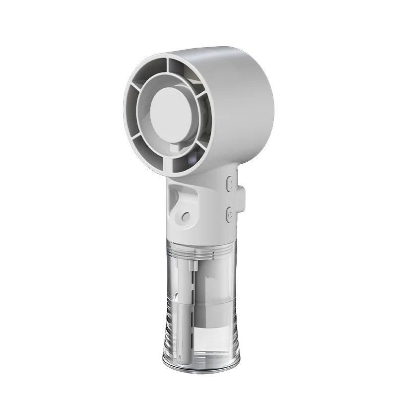 Tragbarer Mini-Luftbefeuchter-Sprühventilator, Handventilator mit Wassernebel, wiederaufladbarer persönlicher Handventilator, kleiner Wassersprühventilator für den Außenbereich