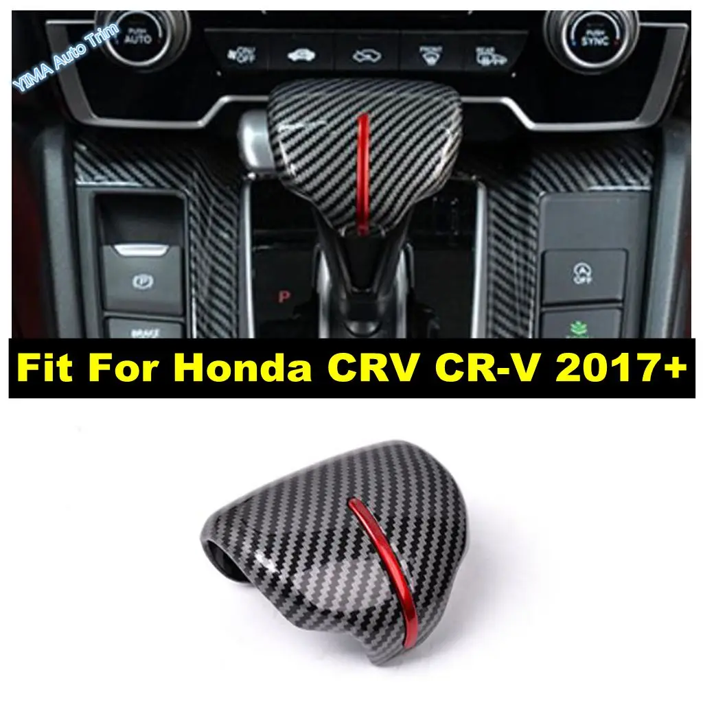 

Car Transmission Gear Shift Shifter Knob Gear Head Handle Decor Cover Trim Accessories For Honda CRV CR-V 2017 2018 2019 2020