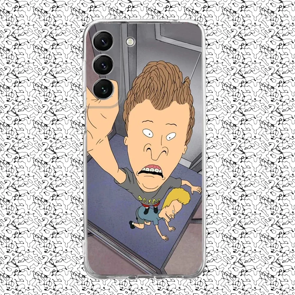 B-Beavis And Butthead Phone Case Silicone For Samsung S30,S23,21,22,20 Ultra,S20 FE lite,S10,9,PIus Note20ultra Cover Clear