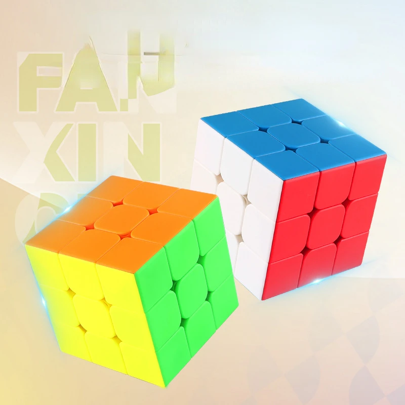 Fanxin 9cm duża 3x3 magiczna kostka 3x3x3 bez naklejek magiczne kostki profesjonalna kostka zabawka dla dzieci prezent