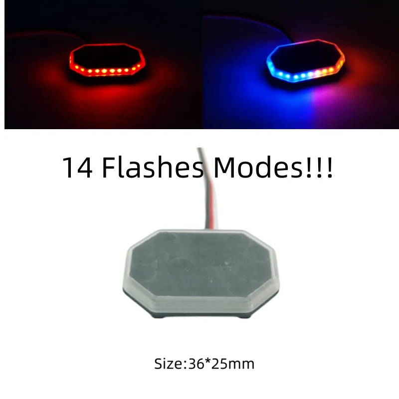 

Rotating Engineering LED Light 14 Flashes Lamp for 1/14 Tamiya 56368 Tractor Scania Truck Excavator RC Model Car Accessories