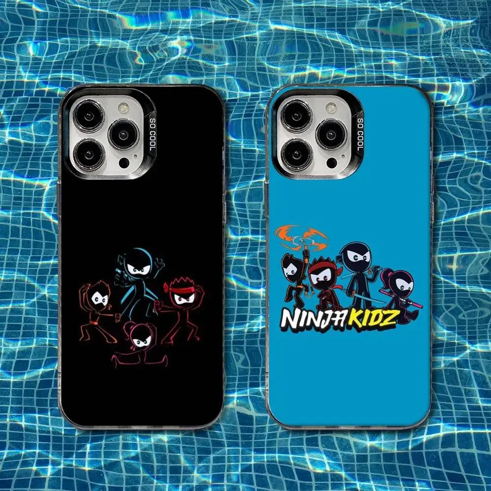 

Ninja Kidz Cool Phone Case For iPhone 16,15,14,13,12,11,8,7,Pro,Max,Plus,Mini,XS,SE Shockproof Matte Cover