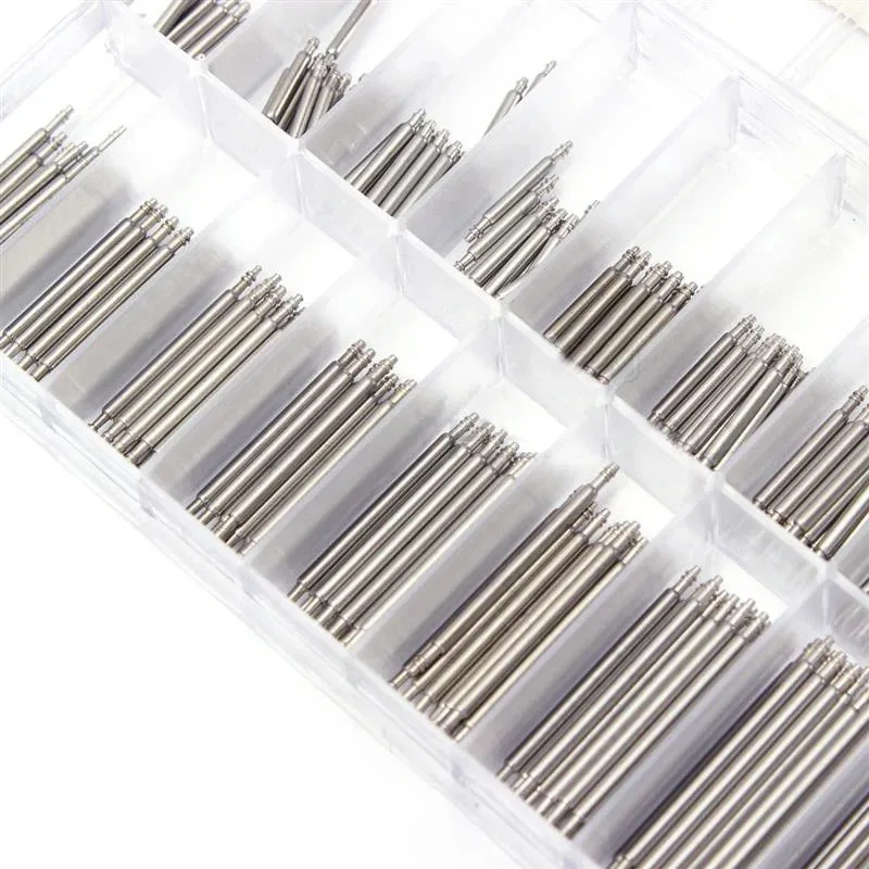 Strainless Steel Spring Bars Dia 1.5mm/1.8mm length 8mm-25mm Watchband Strap Watch Repair Tools Pin for Watchmaker 360pcs/set