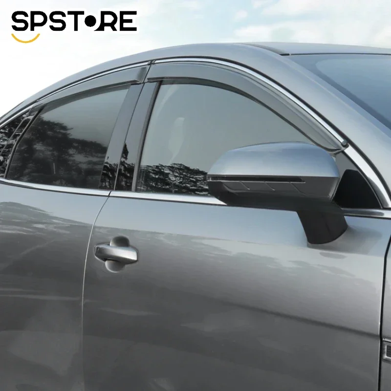 For BYD QIN PLUS DMI/EV Weather Shield Car Side Window Deflector Sun Rain Guard Thickened Rain Shield Modification Accessories