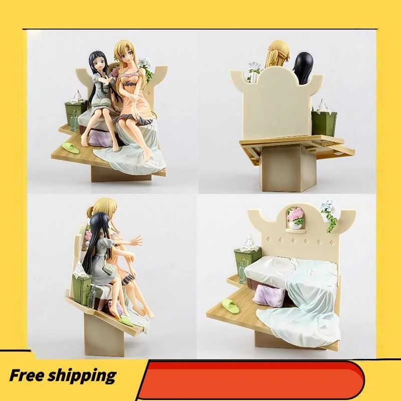 

20cm Anime Character Sword God Domain Yasina&Jieyi Mother And Daughter Scene Boxed Desktop Collection Handmade Model Gift