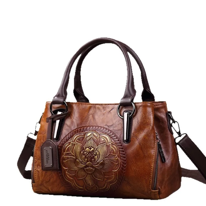 

Женская сумка Nesitu Fashion A4, женская сумка через плечо из искусственной кожи, винтажная сумка-тоут большой вместимости, красный, коричневый, зеленый цвета, M7658