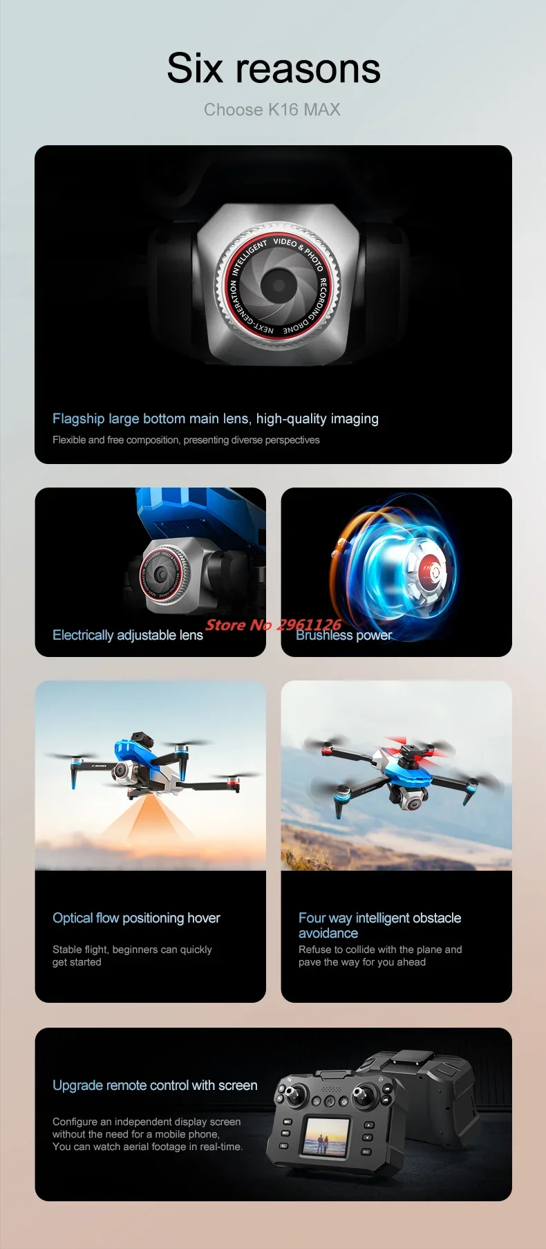 New Screen Controlled Drone 8K HD Camera Brushless Drone Motor Obstacle Avoidance Foldable Quadcopter Dron Screen RC Dron RC Toy