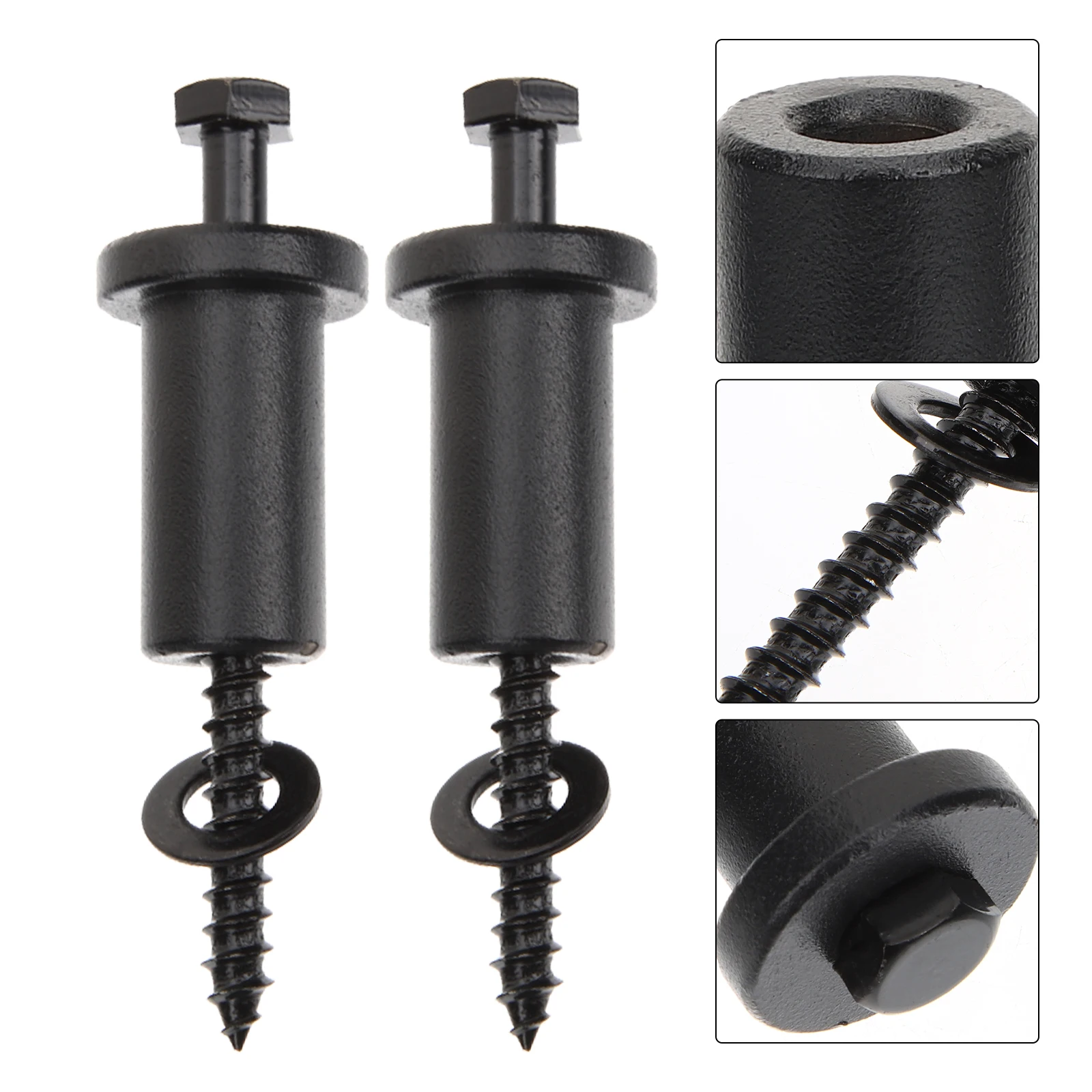 

4 Sets American Style Hardware Kit Sliding Track Rails Carbon Steel Wall Spacer High Load Capacity Durable for Exterior Indoor