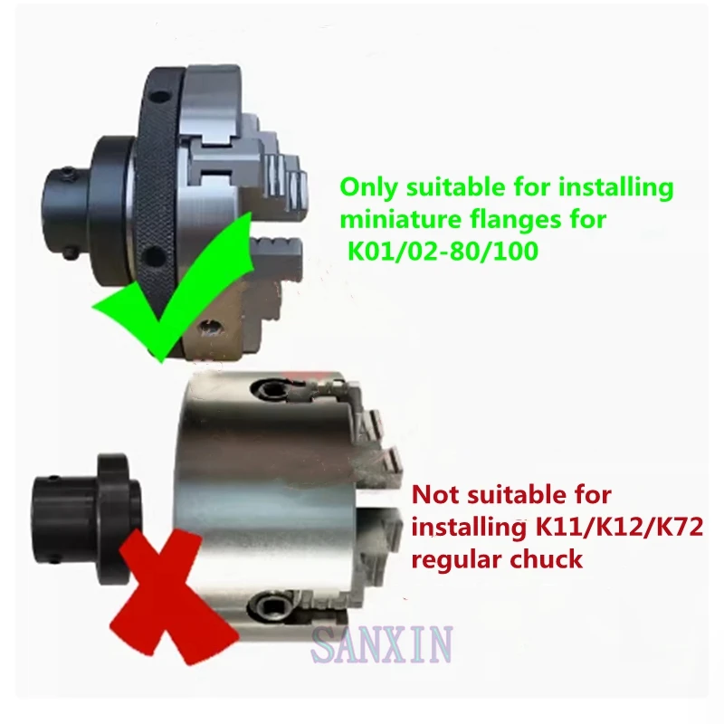 Imagem -05 - Flange de Chuck para Conexão Chuck Apertado à Mão em Miniatura Eixo do Motor K0180 K0290 K01100 K02-100