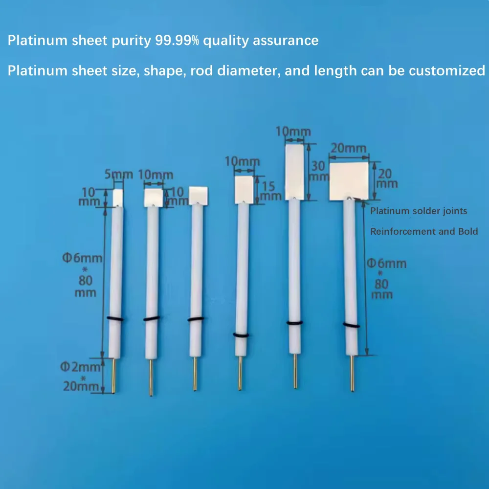 Pt210 platinum electrode 10 * 10 * 0.1mm high-purity laboratory platinum working/auxiliary electrode 99.99%