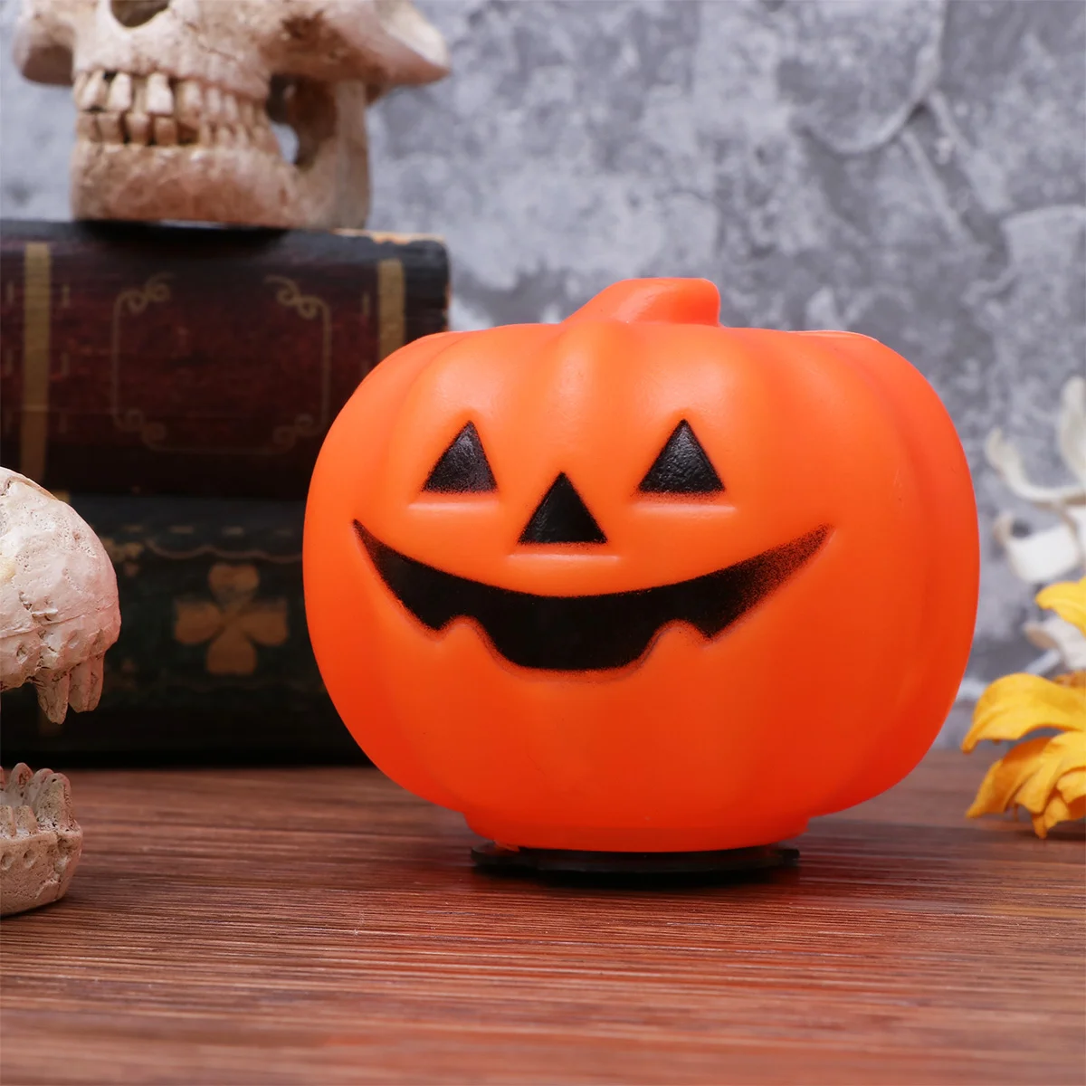 Gift for Friends Halloween Decorations Props Blessing Light Luminous Pumpkin Yellow