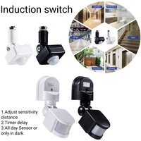 Smart PIR Motion Sensor Detector Switch Timer 110V 220V Human Body Infrared Auto On Off Light For LED Lamp Light Stair Corridor