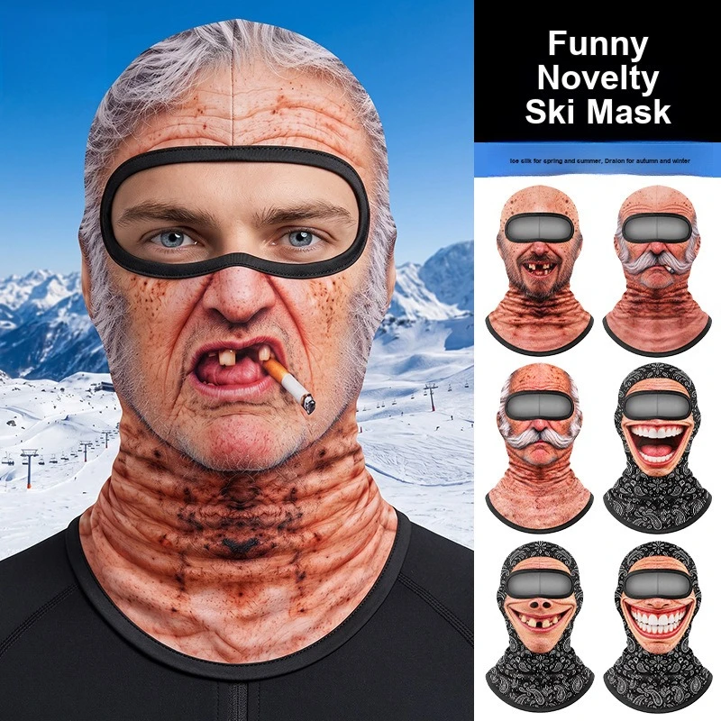 Ice Silk Cycling Full Face Cover Protective Head Neck Hat Windproof Dustproof Quick Dry Sun Protection for Motorcycle Outdoor