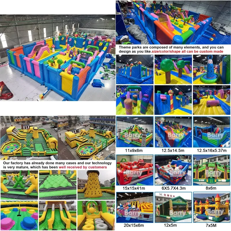 Hot Inflatable Theme Park Slide Jumping Castle Play Centre With Ball Pit Blow up Big Bounce House Bouncy Castle Playground