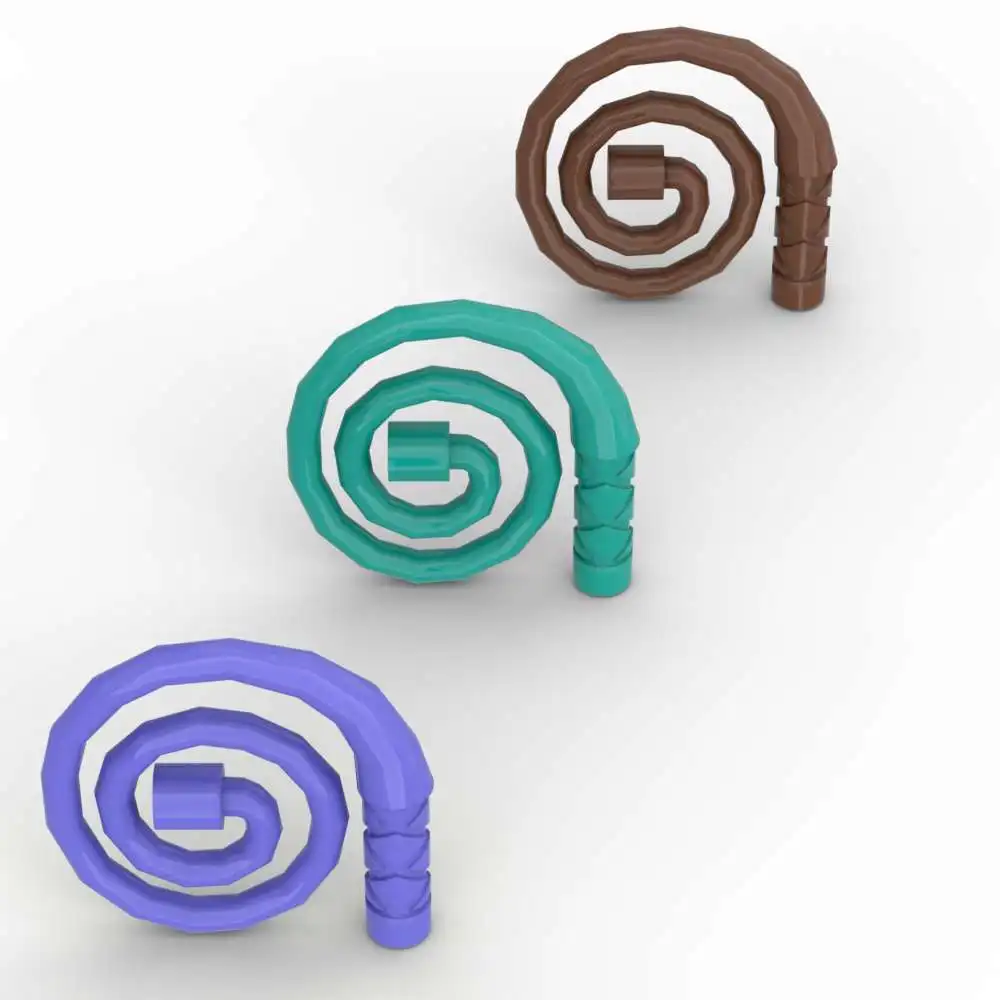 

MOC 10 шт. 61975, портативная одежда для тела, совместимый кирпичный кнут, спиральный строительный блок, игрушки для раздачи, подарки на праздник для взрослых и мальчиков