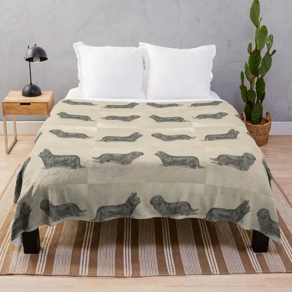 

Vintage Skye Terriers Throw Blanket Bed linens warm for winter cosplay anime Blankets Sofas Of Decoration Blankets