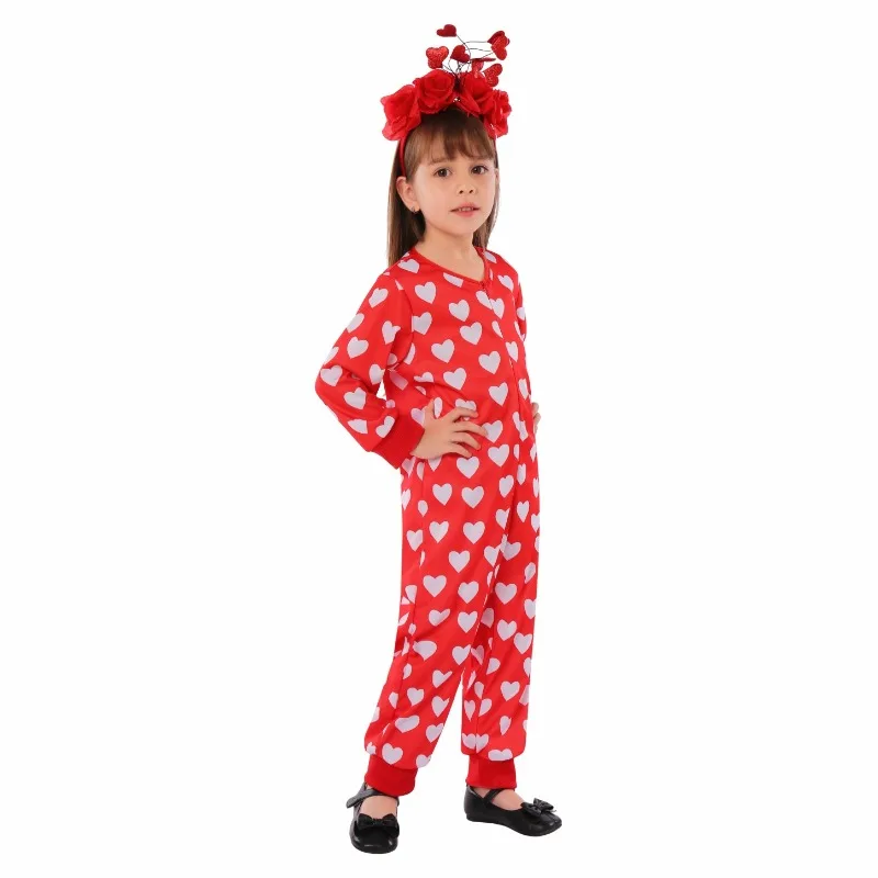 

Children's Day Clothing Girls Performance Costumes Love Jumpsuit Cosplay Dressing Up Kids Party Festival Performance Clothing