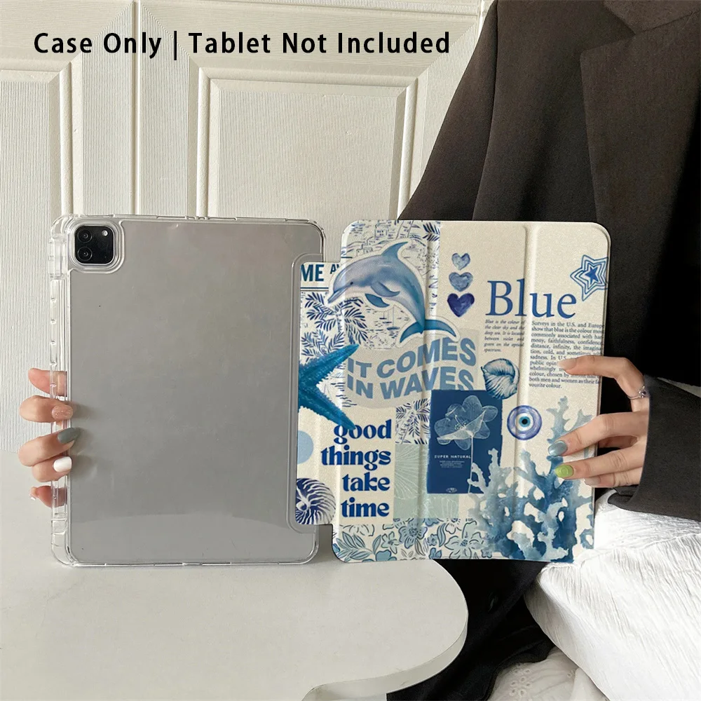 

Чехол для iPad, Smart Case, совместимый с iPad Air 6, Air 5,4, и совместим с iPad 10 (10,9 дюймов), Pro 2024, air m3/a16 2025