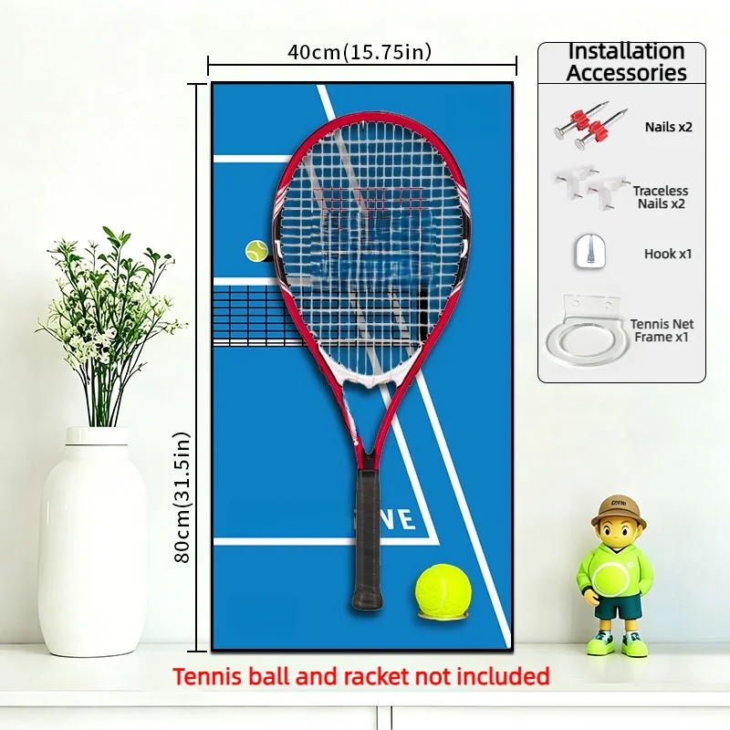 Exquisite Tennis Racket Metal Display Frame Tennis Court Matching Tennis Rack Display Stand ( Tennis Balls And Rackets)