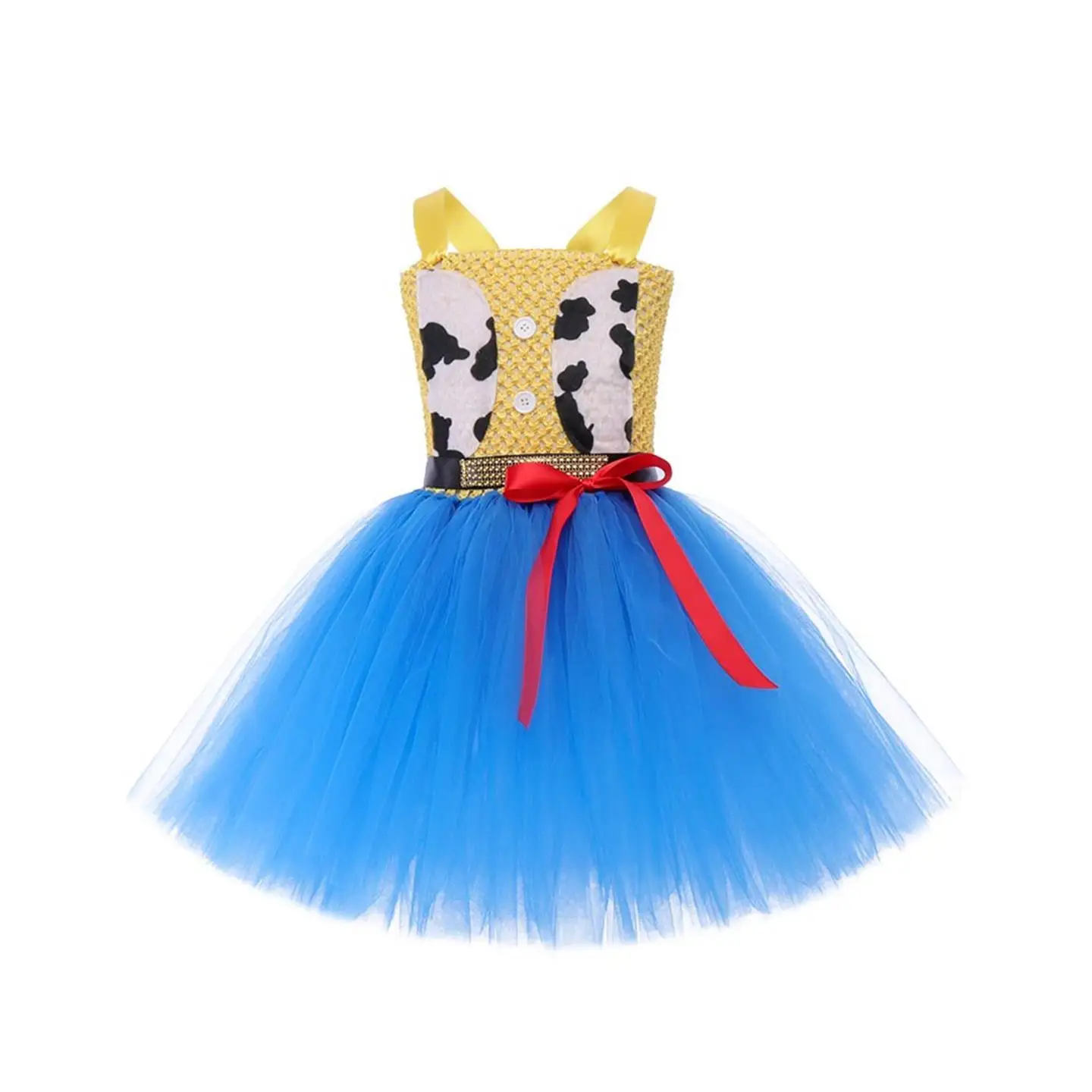 ชุดกระโปรงคาวบอยเด็ก Princ Skirt Costume Toy S Hossidy สำหรับวันฮาโลวีน กระโปรงพองสไตล์จีน ทำจากวัสดุ PU สำหรับเล่นบทบาทสมมติ