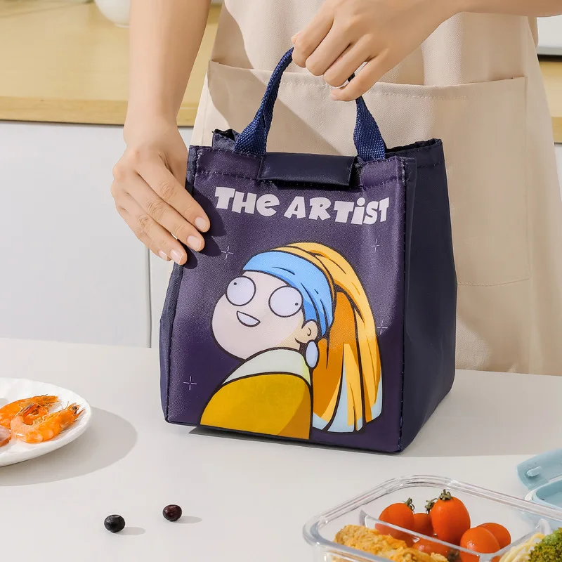 Liancheng 2023 New Lunch Box Bag Student Office Worker Large Capacity Lunch Bag Good-looking Lunch Bag