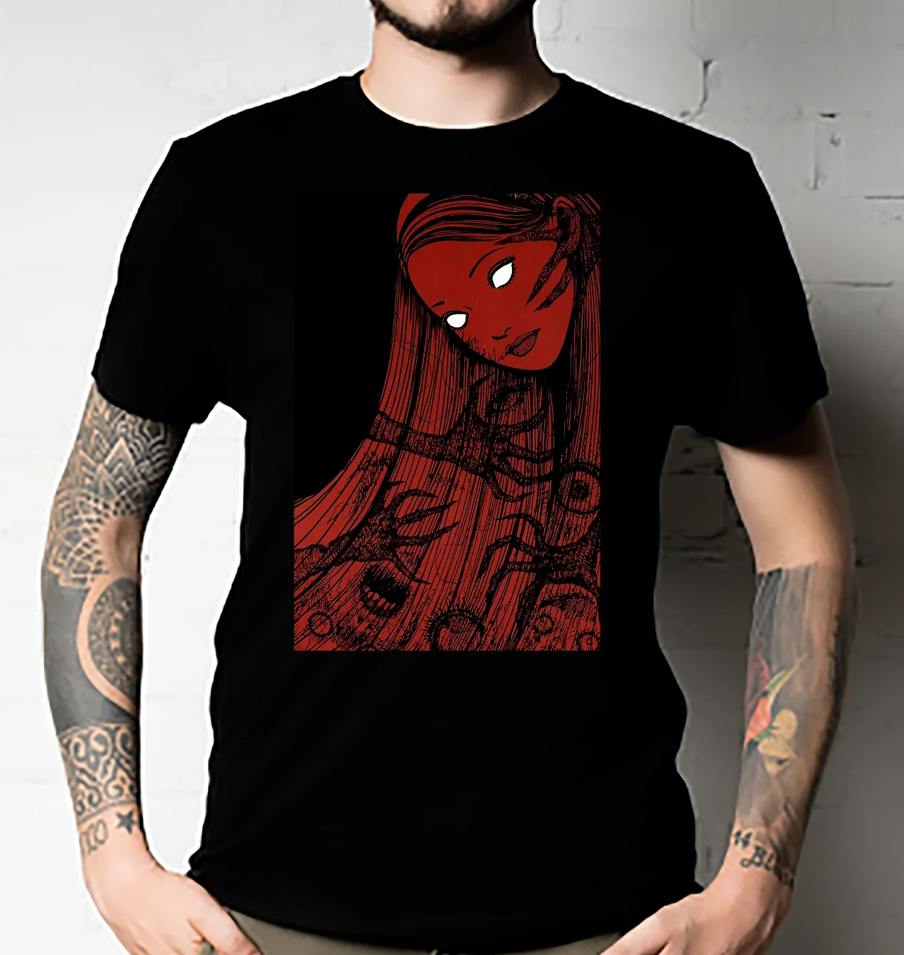 Tomie Junji ItoT Shirt horror manga basic style Anime T-Shirt Unisex