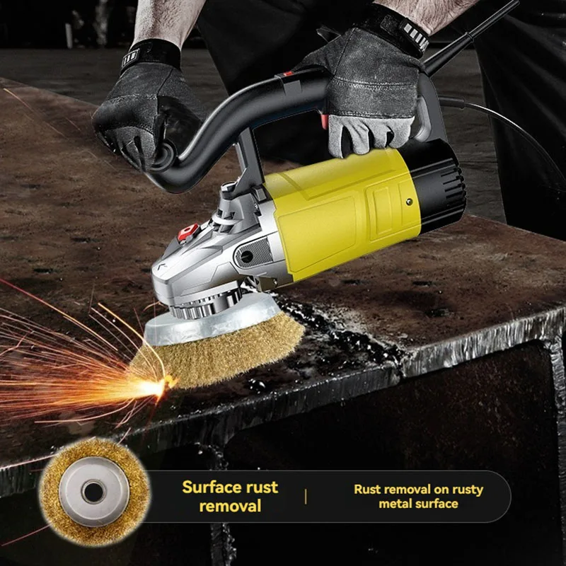 Portable Wall Grinding Machine Cement Rough Grinder Ground Concrete Polishing Machine Dust -Free Ground Angle Grinder