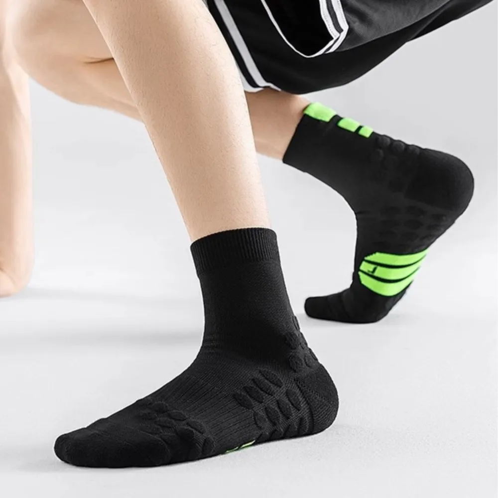 2025 Fashion Sock Crew Dress Sports Athletic Men Professional Marathon Run Basketball Thickened Towel Bottom anti-slip B1W21