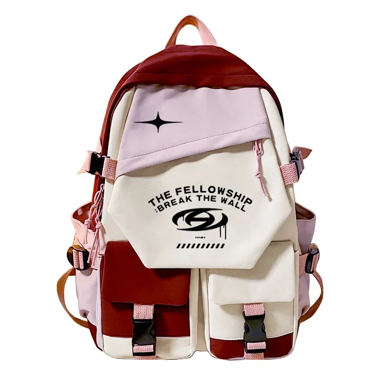 Student Backpack Large Capacity College Bookbag Hongjoong Seonghwa Yunho Yeosang شنط مدرسيه للاولاد Trousse Ecole Garçon