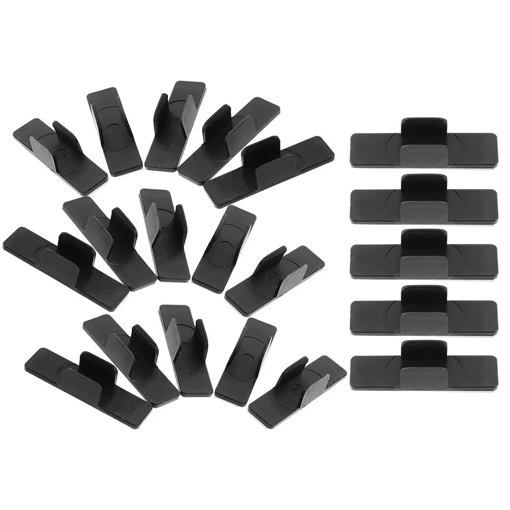 

20Pcs Pen Holder Clips Adhesive Whiteboard Markers Holders Portable Plastic Pencil Clips for Office School Adhesive Pen Holder