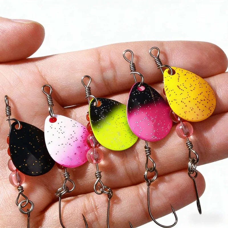 

Вращающаяся блесна с пайетками 6 см 2.2 г, одинарный крючок, приманка-ложка в форме семечки, бионическая искусственная приманка, рыболовная приманка, рыболовные снасти, рыболовные принадлежности