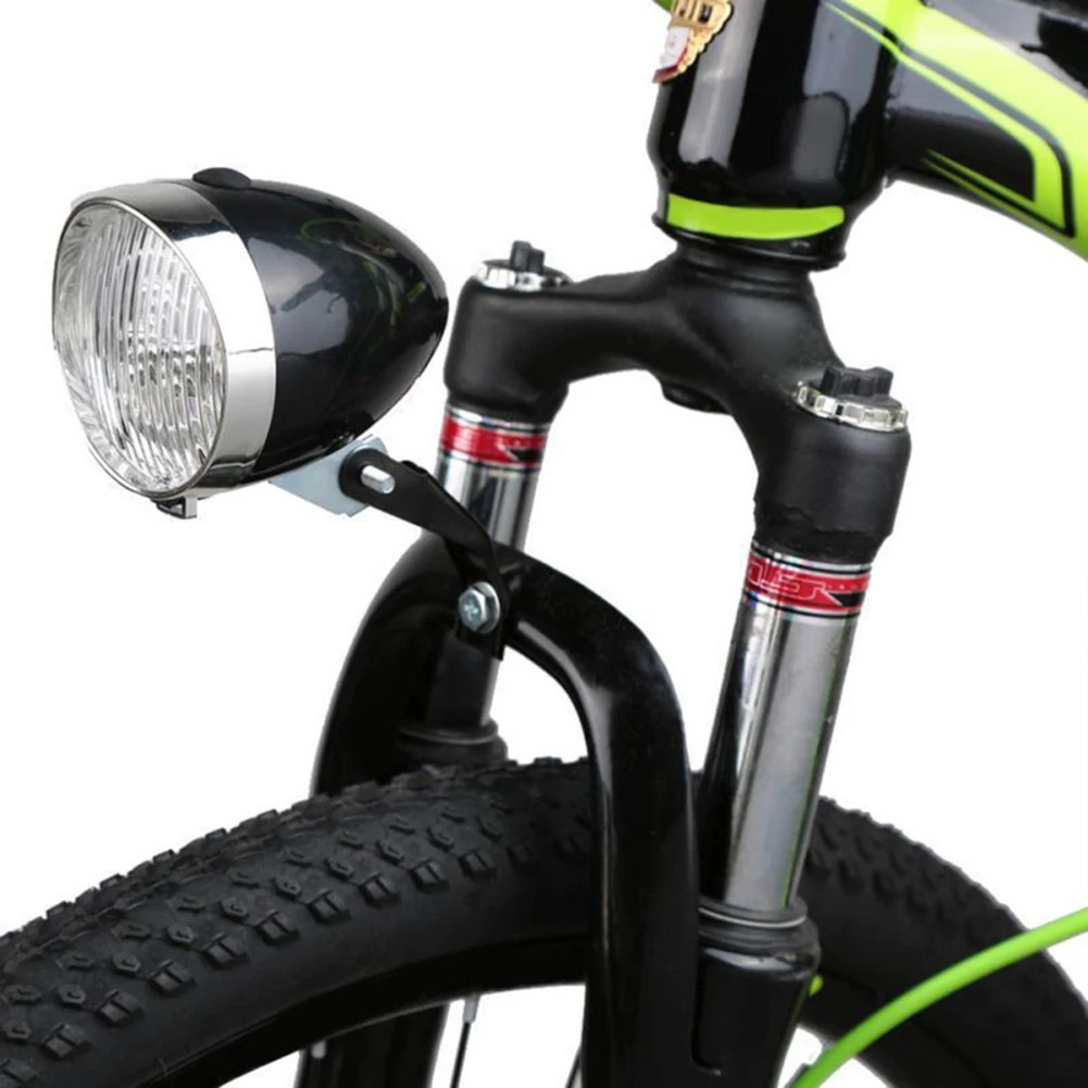 

1pcs Bicycle Handlebar Retro Headlight 160°view Angle Super Bright LED Mountain Road Bike Night Riding Headlight