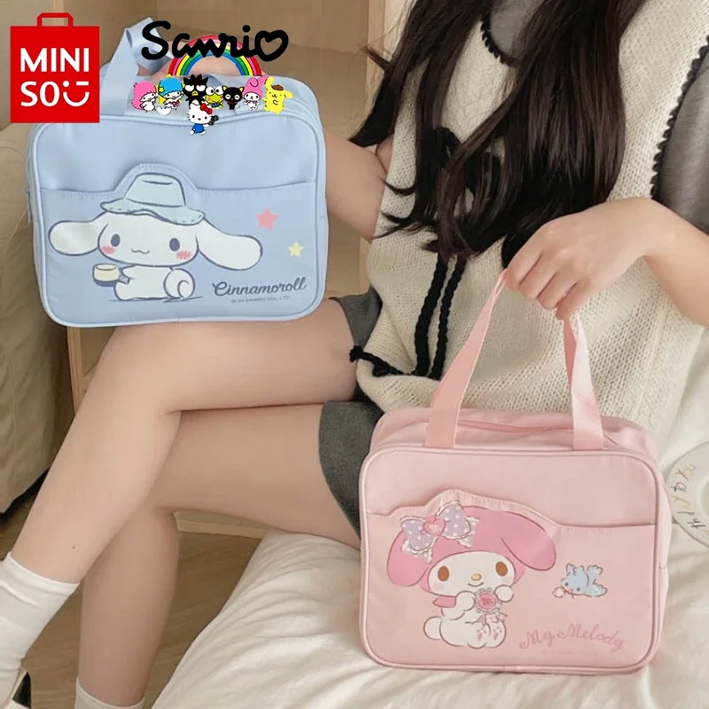 

Sanrio Layered Makeup Bag Fashionable High Quality Women's Multi Functional Storage Bag Cartoon Large Capacity Travel Wash Bag