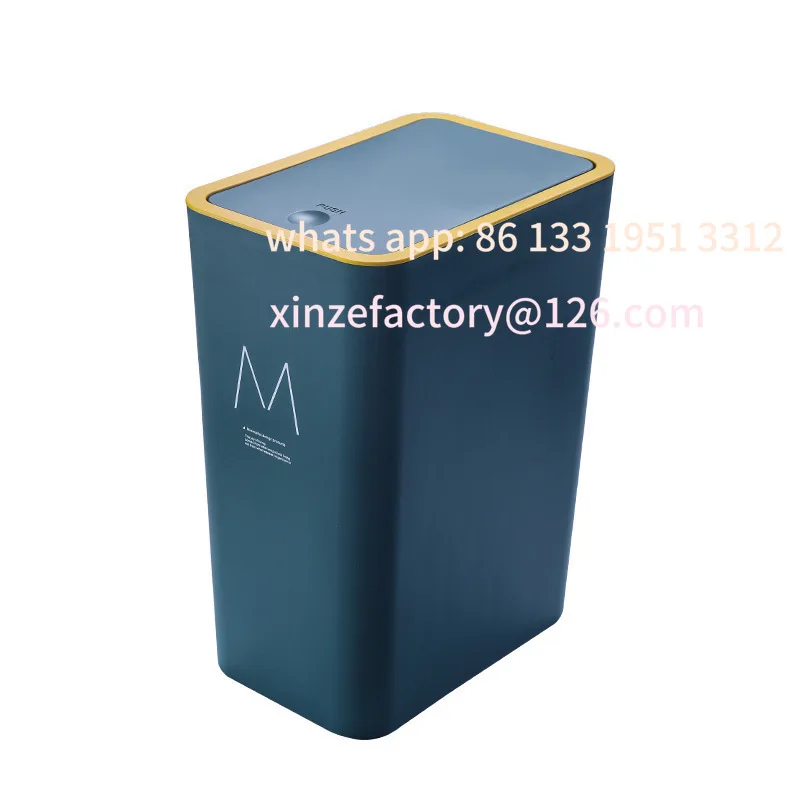 

Large-capacity wholesale, bathroom and toilet trash can wholesale, popular plastic household trash can on the Internet