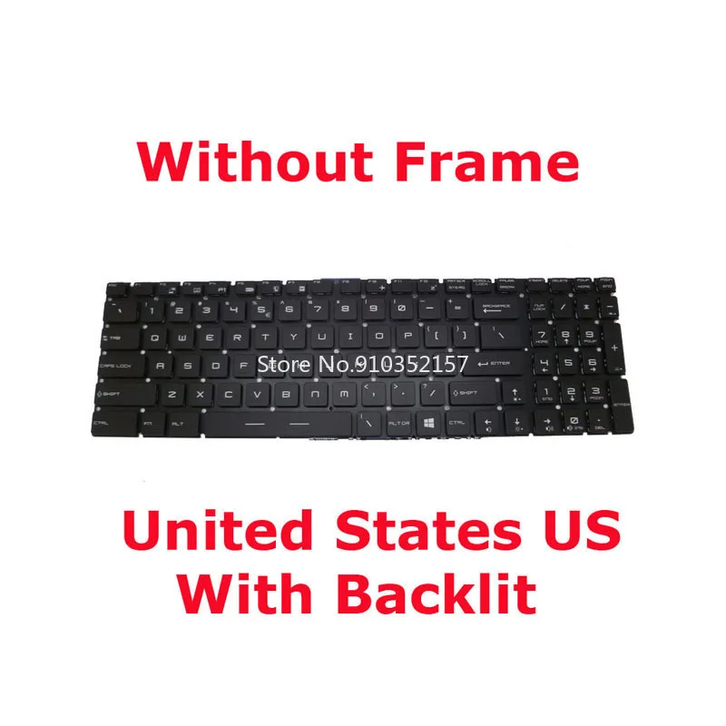 

Backlit Keyboard For MSI Creator 17 A10SD A10SE A10SF A10SFS A10SGS MS-17G3 Creator 17M A9SD A9SE A10SD A10SE English US New