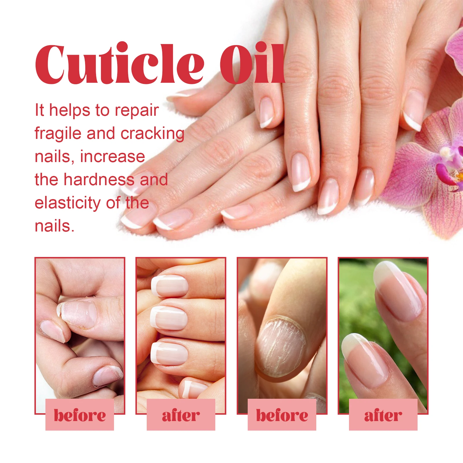 EELHOE Olio per la cura delle unghie alla pesca Nutriente Rigenerazione delle cuticole Idrata Rafforza Prevenire la secchezza delle unghie Cracking Cura del manicure